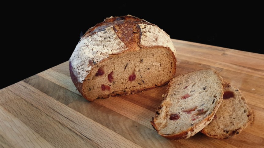 Wild Rice and Cranberry Sourdough